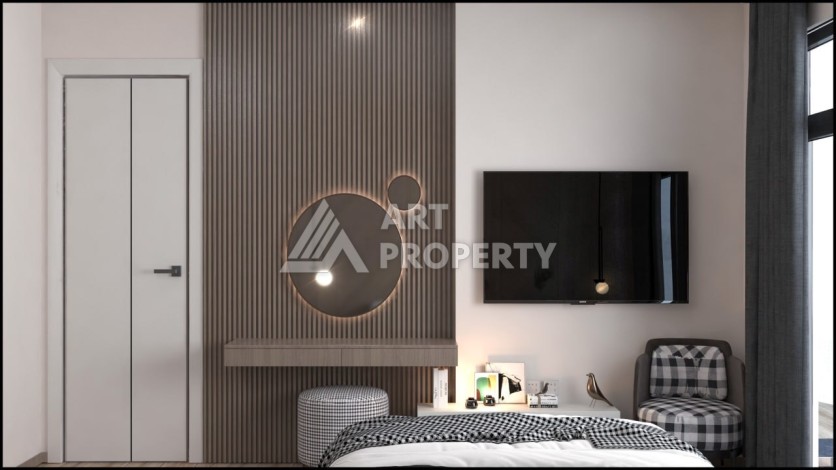 Квартиры 1+1 и 2+1 от 63 кв.м. в прекрасном районе Арпачбахшиш, Мерсин. - Ракурс 28