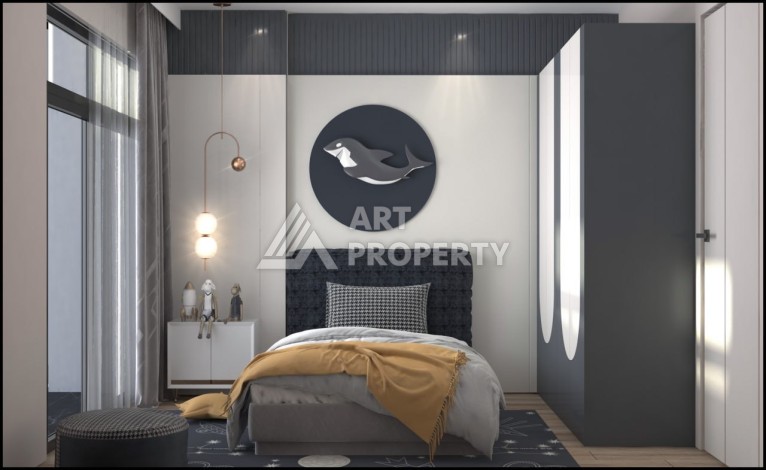 Квартиры 1+1 и 2+1 от 63 кв.м. в прекрасном районе Арпачбахшиш, Мерсин. - Ракурс 29