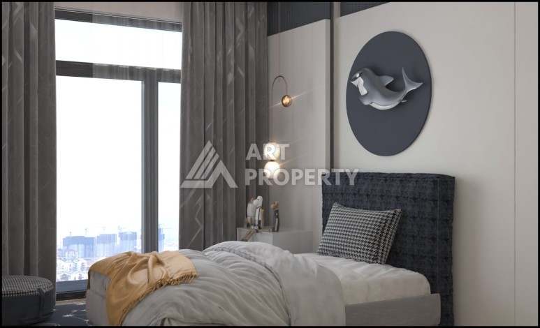 Квартиры 1+1 и 2+1 от 63 кв.м. в прекрасном районе Арпачбахшиш, Мерсин. - Ракурс 30