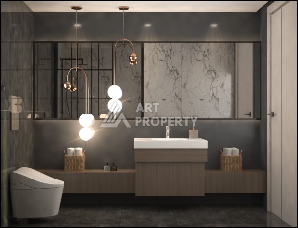 Квартиры 1+1 и 2+1 от 63 кв.м. в прекрасном районе Арпачбахшиш, Мерсин. - Ракурс 31