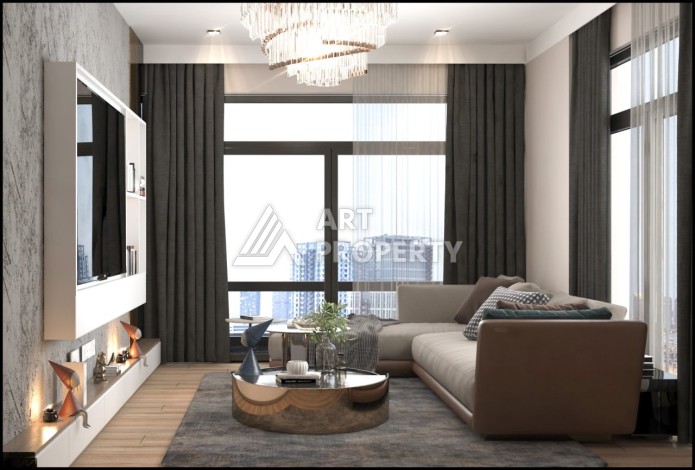 Квартиры 1+1 и 2+1 от 63 кв.м. в прекрасном районе Арпачбахшиш, Мерсин. - Ракурс 38