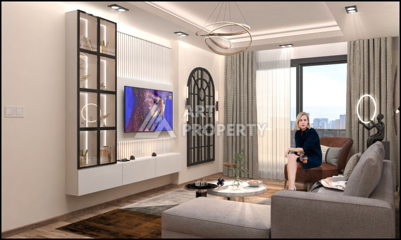 Проект с квартирами 2+1 под гражданство в Мерсине, район Томюк. - Ракурс 8