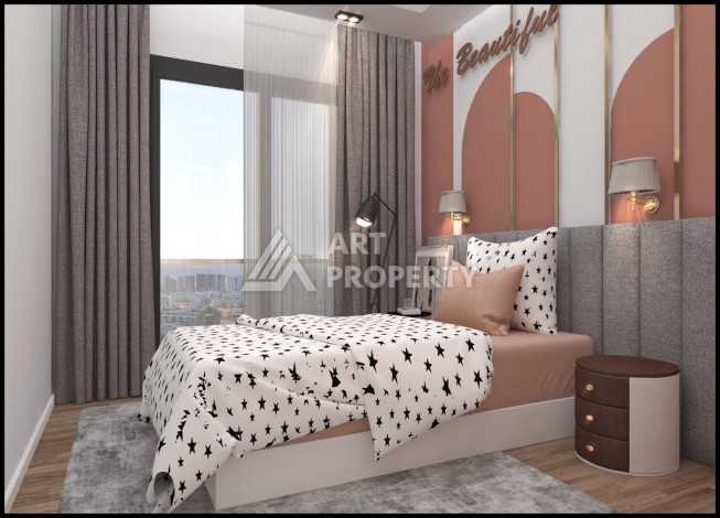 Проект с квартирами 2+1 под гражданство в Мерсине, район Томюк. - Ракурс 16