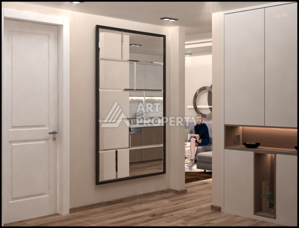 Проект с квартирами 2+1 под гражданство в Мерсине, район Томюк. - Ракурс 17