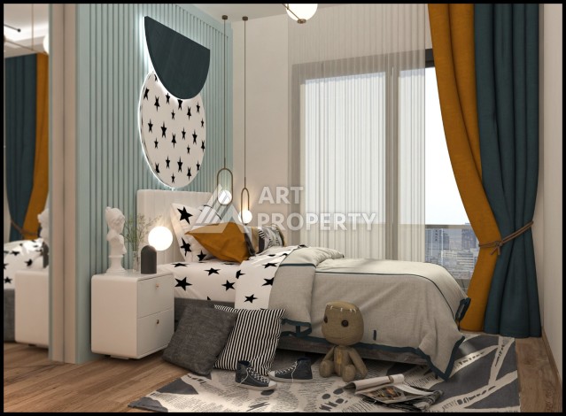 Проект с квартирами 2+1 под гражданство в Мерсине, район Томюк. - Ракурс 28