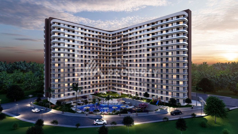 Жилая резиденция в 5 минутах от моря. Квартиры от 62 кв.м. в Эрдемли, Мерсин. - Ракурс 2