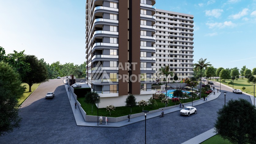 Жилая резиденция в 5 минутах от моря. Квартиры от 62 кв.м. в Эрдемли, Мерсин. - Ракурс 3