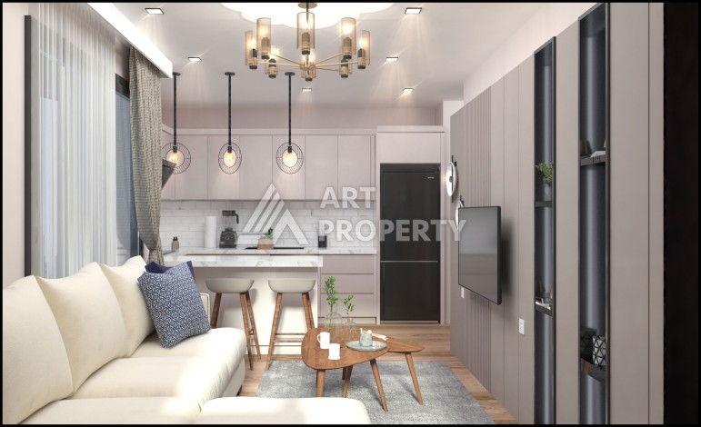 Комфортабельные квартиры от 69 до 120 кв.м. в районе Арпачбахшиш, Мерсин. - Ракурс 6