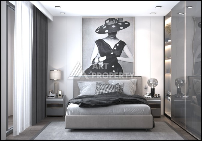 Комфортабельные квартиры от 69 до 120 кв.м. в районе Арпачбахшиш, Мерсин. - Ракурс 7