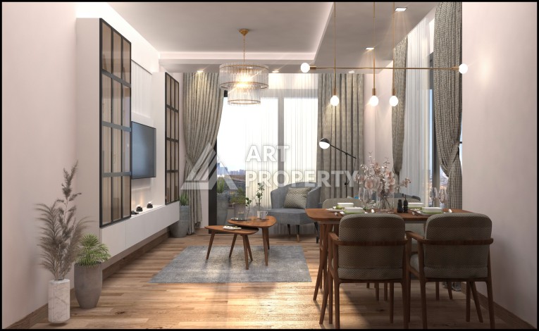 Комфортабельные квартиры от 69 до 120 кв.м. в районе Арпачбахшиш, Мерсин. - Ракурс 14