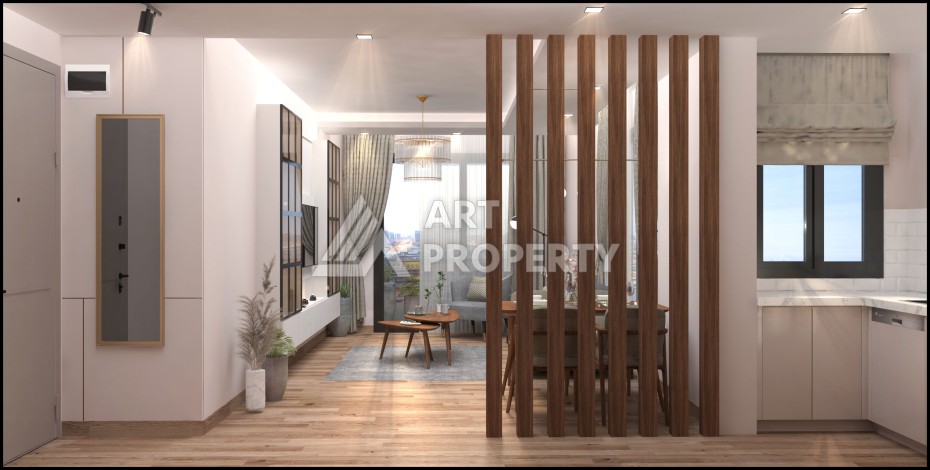 Комфортабельные квартиры от 69 до 120 кв.м. в районе Арпачбахшиш, Мерсин. - Ракурс 16