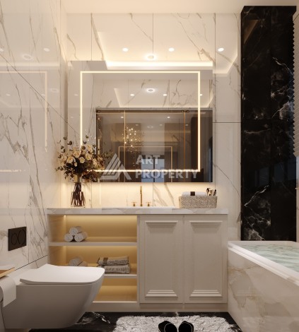 Шикарная вилла на этапе строительства в элитном районе Каргыджак - Ракурс 29