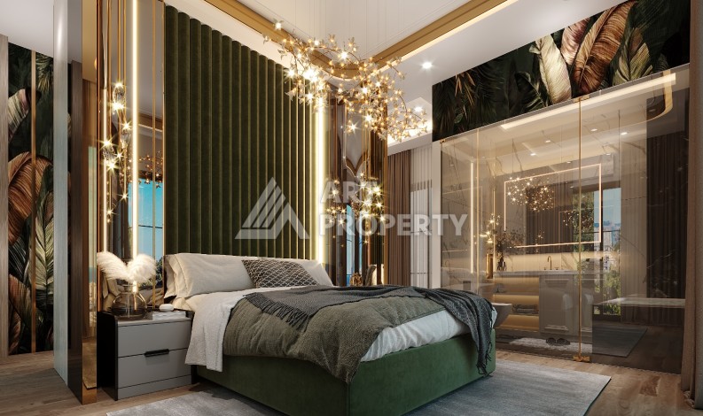 Шикарная вилла на этапе строительства в элитном районе Каргыджак - Ракурс 17