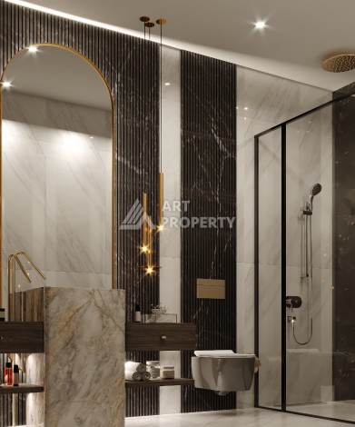 Шикарная вилла на этапе строительства в элитном районе Каргыджак - Ракурс 32