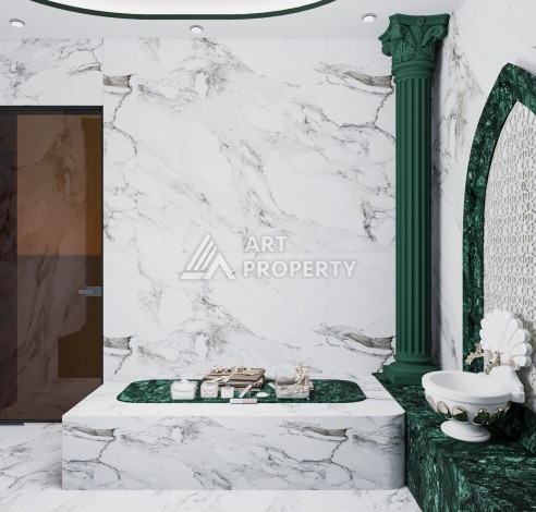 Шикарная вилла на этапе строительства в элитном районе Каргыджак - Ракурс 47