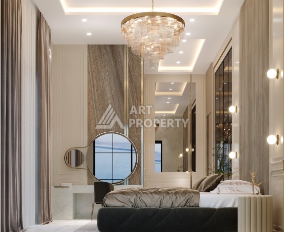 Шикарная вилла на этапе строительства в элитном районе Каргыджак - Ракурс 21