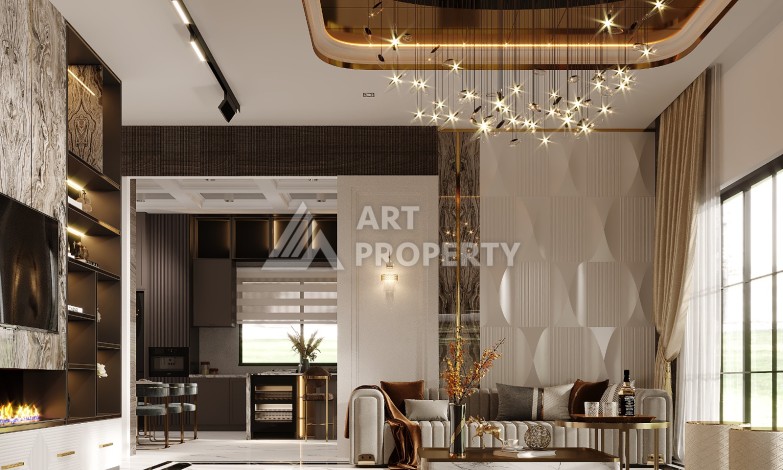 Шикарная вилла на этапе строительства в элитном районе Каргыджак - Ракурс 27