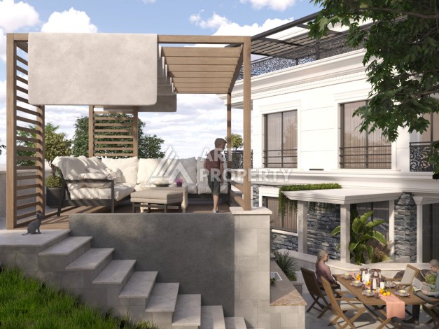 Шикарная вилла на этапе строительства в элитном районе Каргыджак - Ракурс 2