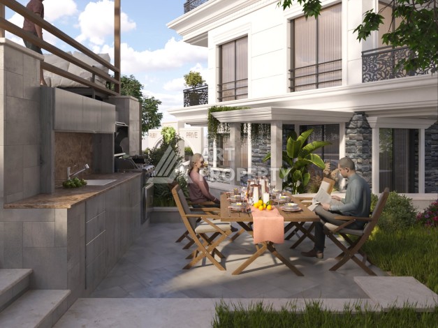 Шикарная вилла на этапе строительства в элитном районе Каргыджак - Ракурс 12