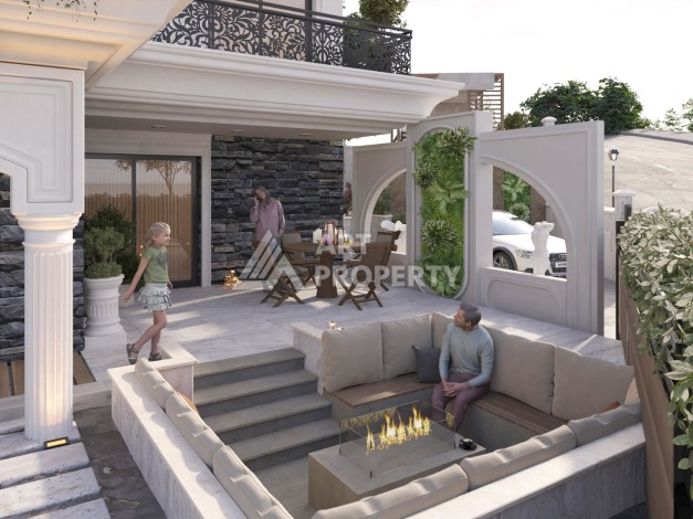 Шикарная вилла на этапе строительства в элитном районе Каргыджак - Ракурс 10