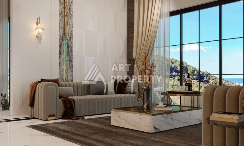 Шикарная вилла на этапе строительства в элитном районе Каргыджак - Ракурс 24