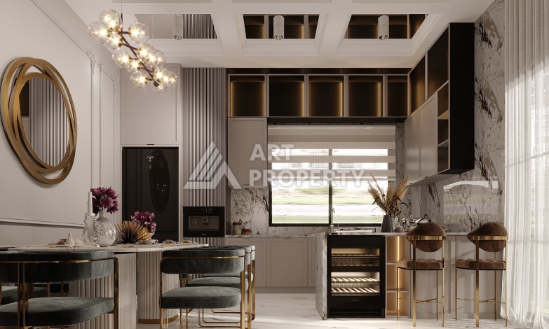 Шикарная вилла на этапе строительства в элитном районе Каргыджак - Ракурс 37