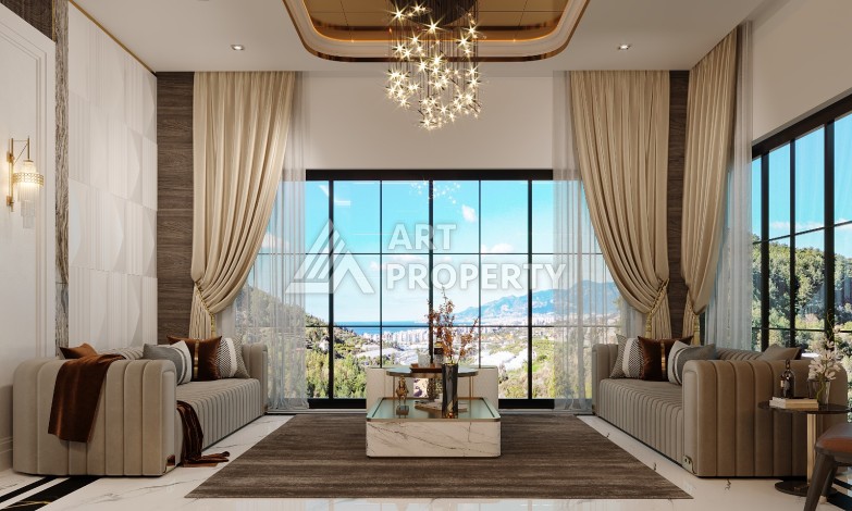 Шикарная вилла на этапе строительства в элитном районе Каргыджак - Ракурс 26