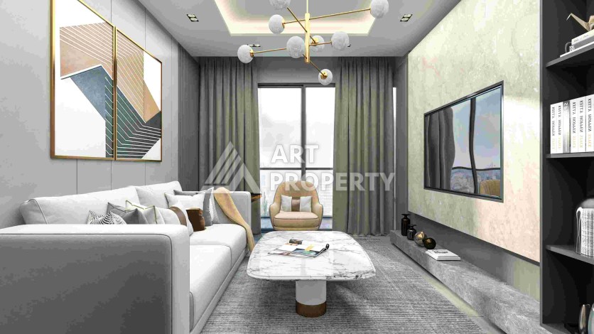 Масштабный проект на старте строительства с квартирами и виллами от 65 кв.м. Томюк, Мерсин. - Ракурс 5