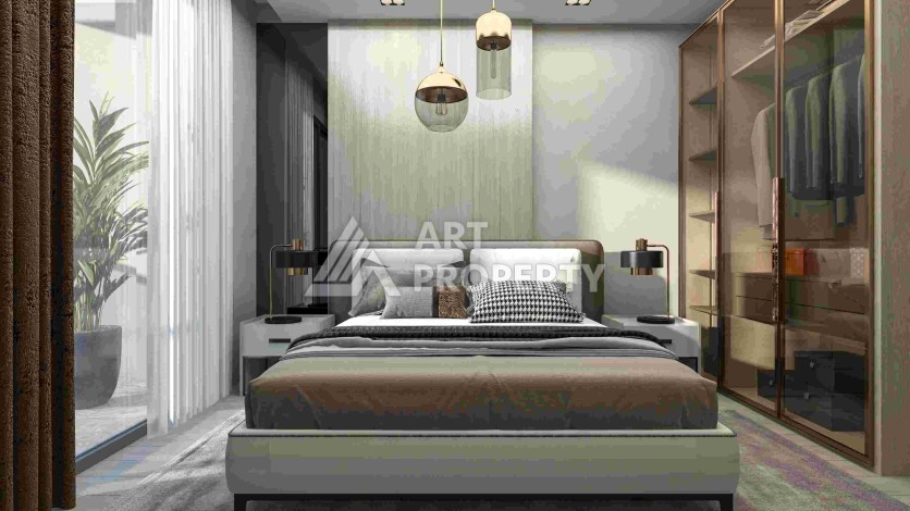 Масштабный проект на старте строительства с квартирами и виллами от 65 кв.м. Томюк, Мерсин. - Ракурс 7