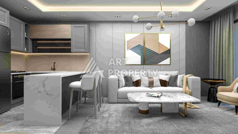 Масштабный проект на старте строительства с квартирами и виллами от 65 кв.м. Томюк, Мерсин. - Ракурс 8