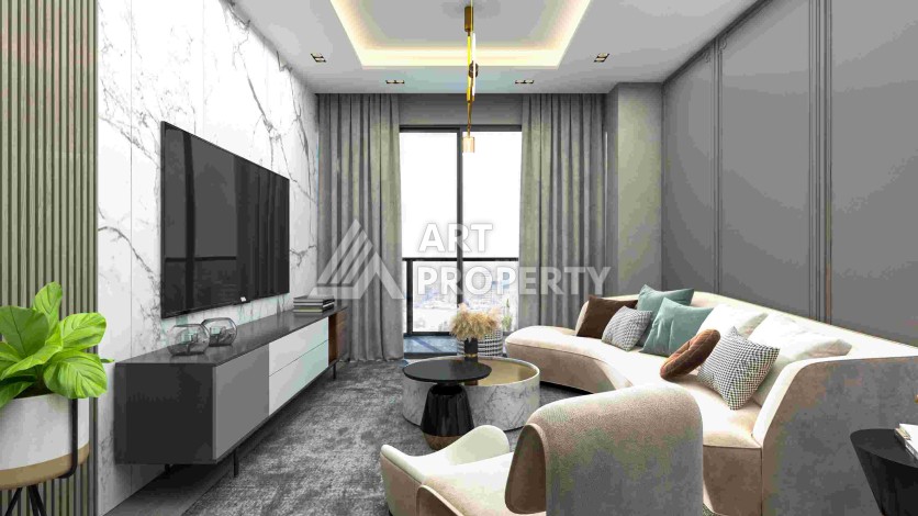 Масштабный проект на старте строительства с квартирами и виллами от 65 кв.м. Томюк, Мерсин. - Ракурс 22