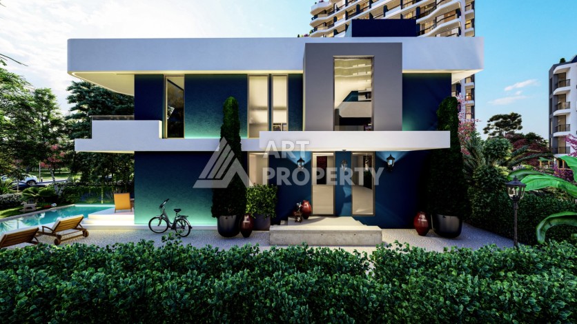 Масштабный проект на старте строительства с квартирами и виллами от 65 кв.м. Томюк, Мерсин. - Ракурс 28