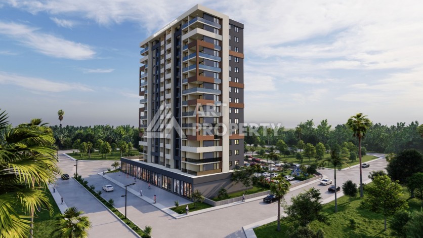 Квартиры 2+1 и 3+1 в 450 метрах от моря. Тедже, Мерсин. - Ракурс 4