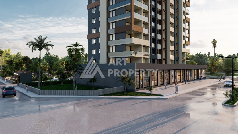 Квартиры 2+1 и 3+1 в 450 метрах от моря. Тедже, Мерсин. - Ракурс 6