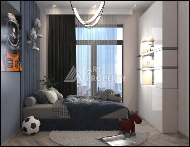 Квартиры 2+1 и 3+1 в 450 метрах от моря. Тедже, Мерсин. - Ракурс 10