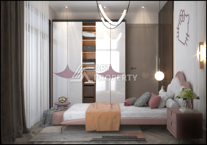 Квартиры 2+1 и 3+1 в 450 метрах от моря. Тедже, Мерсин. - Ракурс 12