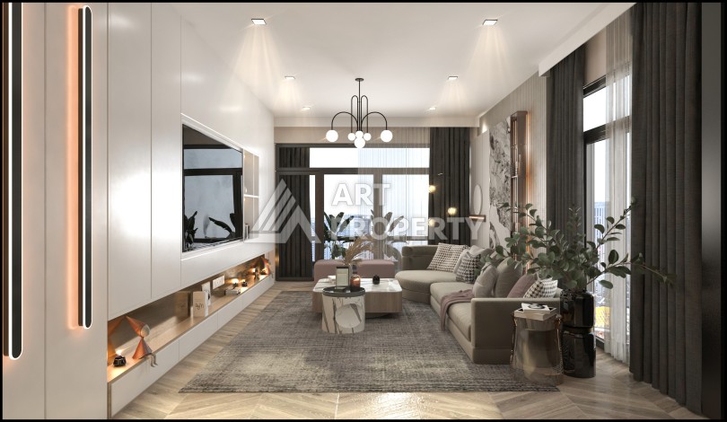 Квартиры 2+1 и 3+1 в 450 метрах от моря. Тедже, Мерсин. - Ракурс 21