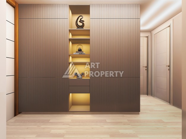 Квартиры 2+1 и 3+1 в строящейся резиденции у моря в Мерсине, от 79,5 кв.м. - Ракурс 14