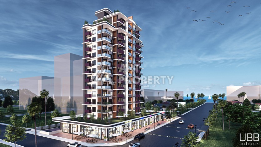 Инвестиционный проект с квартирами 2+1 в 300 метрах от моря в районе Тедже, Мерсин. - Ракурс 2