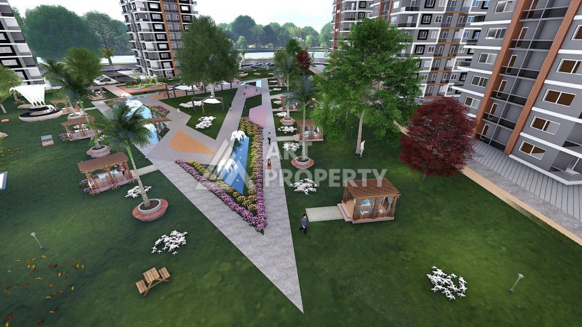 Масштабный проект с просторными квартирами 3+1 в Тарсусе, 140 кв.м. - Ракурс 2