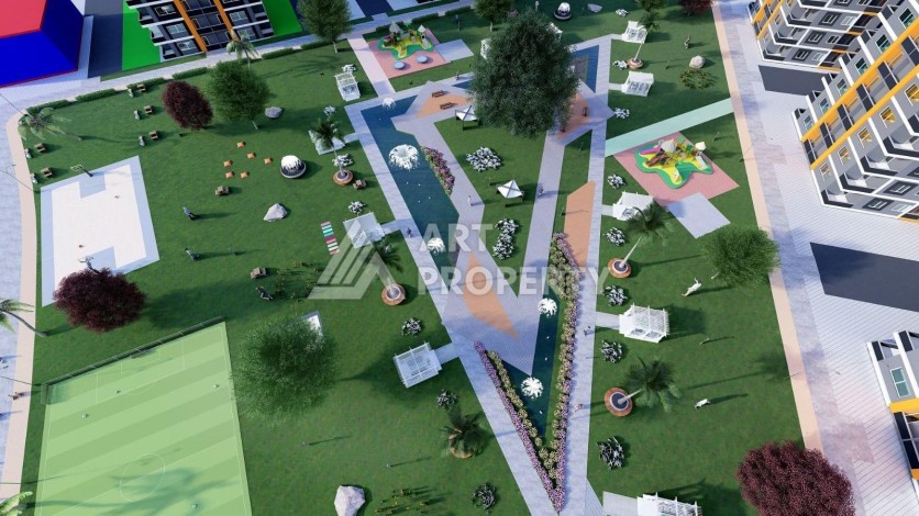 Масштабный проект с просторными квартирами 3+1 в Тарсусе, 140 кв.м. - Ракурс 3