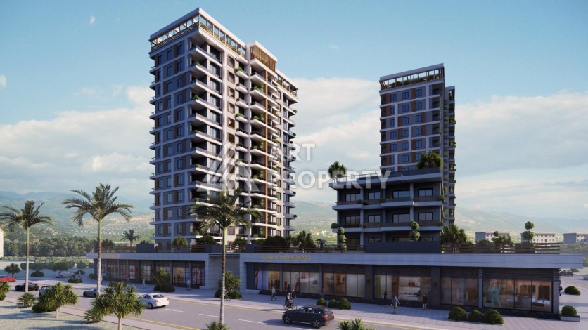 Просторные квартиры от 100 до 120 кв.м. всего в 350 метрах от моря. Тедже, Мерсин - Ракурс 2