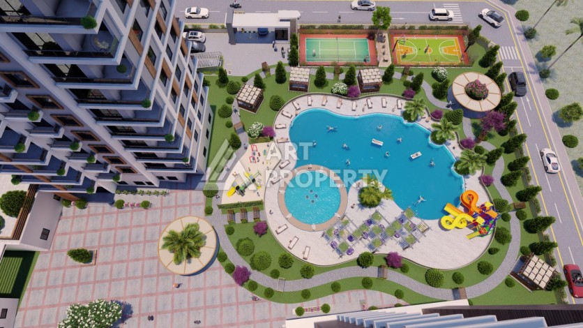 Просторные квартиры от 100 до 120 кв.м. всего в 350 метрах от моря. Тедже, Мерсин - Ракурс 7