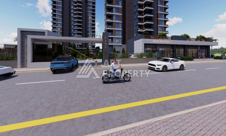 Просторные квартиры от 100 до 120 кв.м. всего в 350 метрах от моря. Тедже, Мерсин - Ракурс 10