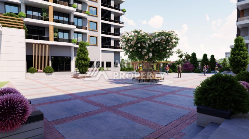 Просторные квартиры от 100 до 120 кв.м. всего в 350 метрах от моря. Тедже, Мерсин - Ракурс 11