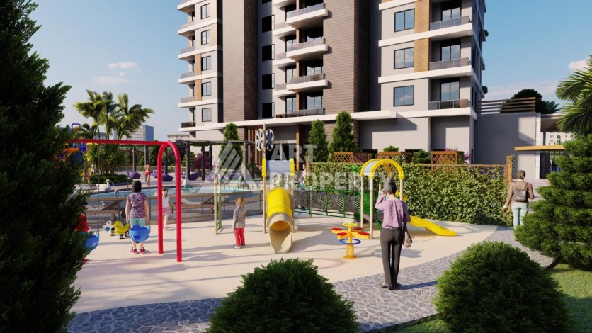 Просторные квартиры от 100 до 120 кв.м. всего в 350 метрах от моря. Тедже, Мерсин - Ракурс 14