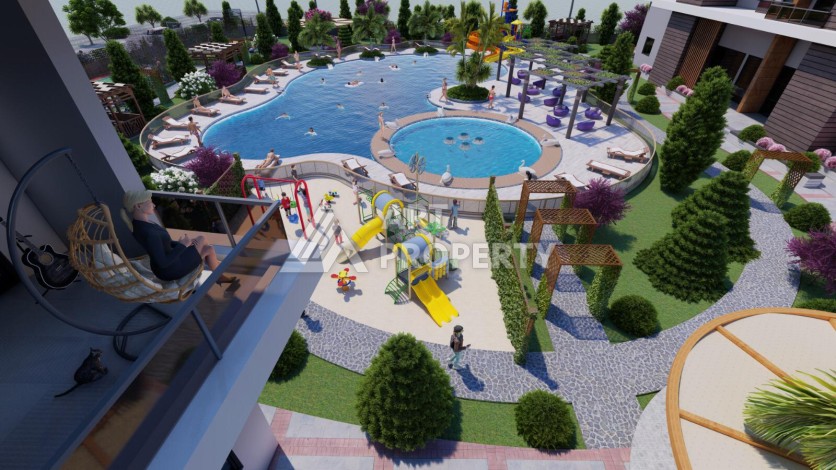 Просторные квартиры от 100 до 120 кв.м. всего в 350 метрах от моря. Тедже, Мерсин - Ракурс 18