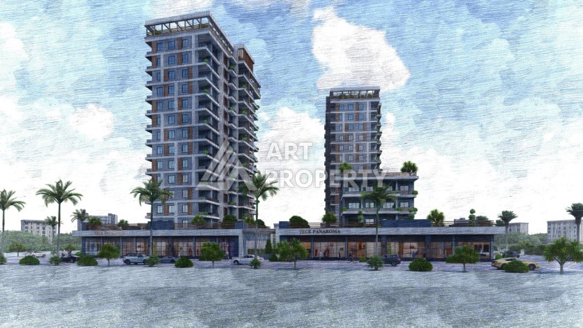 Просторные квартиры от 100 до 120 кв.м. всего в 350 метрах от моря. Тедже, Мерсин - Ракурс 22