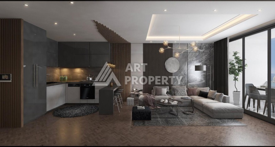 Просторные квартиры от 100 до 120 кв.м. всего в 350 метрах от моря. Тедже, Мерсин - Ракурс 24