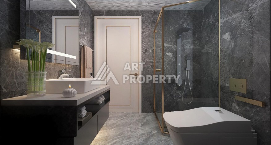 Просторные квартиры от 100 до 120 кв.м. всего в 350 метрах от моря. Тедже, Мерсин - Ракурс 34